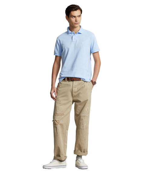 The Iconic Mesh Polo Shirt - Blue