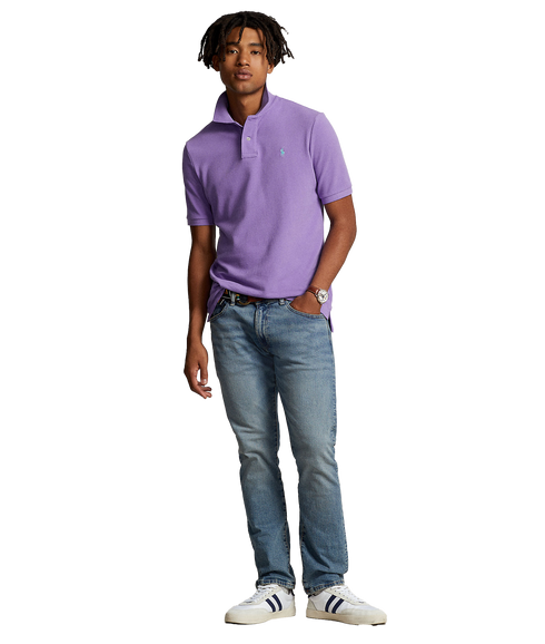 The Iconic Mesh Polo Shirt - Purple
