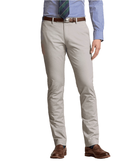 Stretch Slim Fit Chino Pant - Grey