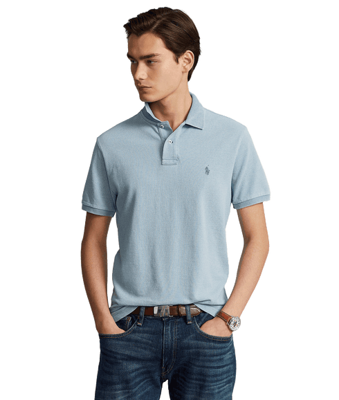 The Iconic Mesh Polo Shirt Indigo - Blue