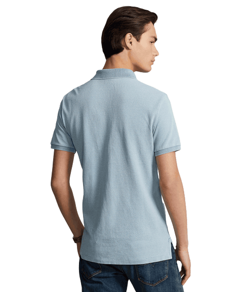 The Iconic Mesh Polo Shirt Indigo - Blue