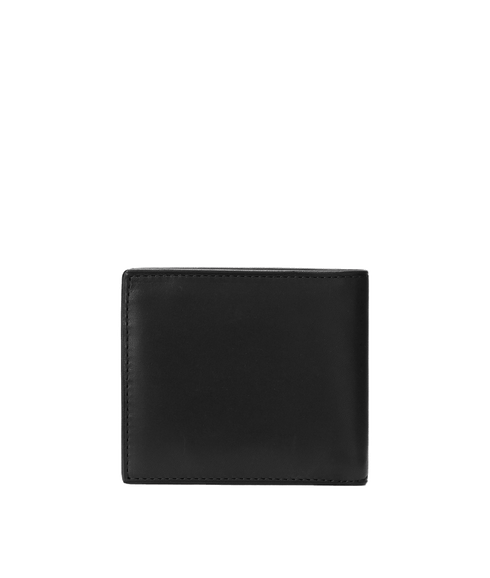 Leather Billfold Wallet - Black