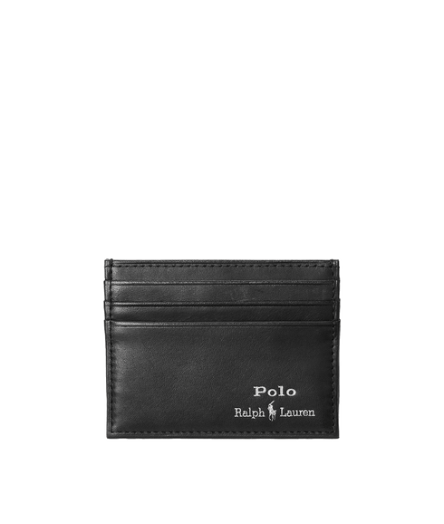 Suffolk Slim Leather Card Case - Black