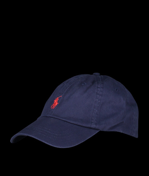 Cotton Chino Baseball Cap - Navy