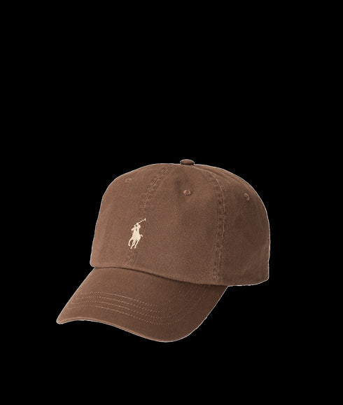 Cotton Chino Baseball Cap - Brown