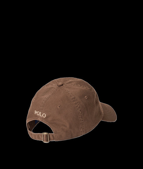 Cotton Chino Baseball Cap - Brown