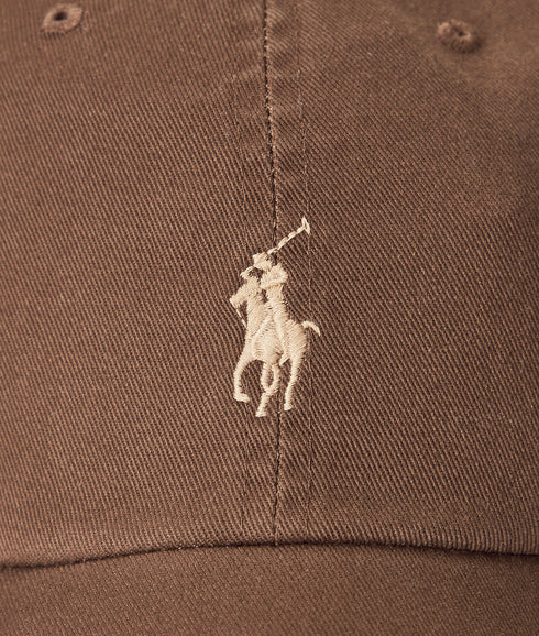 Cotton Chino Baseball Cap - Brown