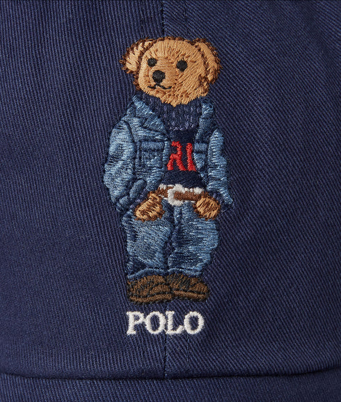 Polo Bear Twill Ball Cap - Navy