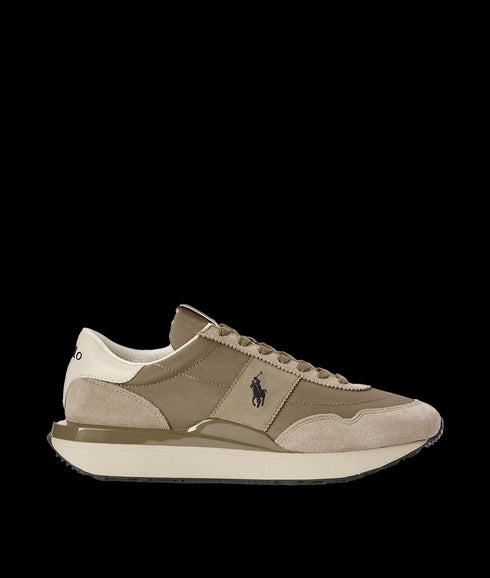 Train 89 Suede-paneled Sneaker - Brown