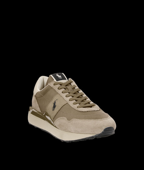 Train 89 Suede-paneled Sneaker - Brown