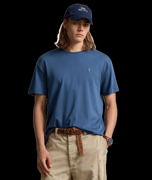 Custom Slim Fit Soft Cotton T-shirt - Blue
