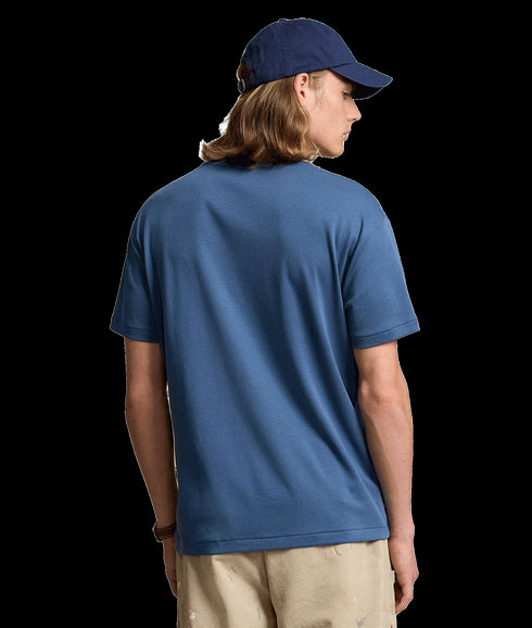 Custom Slim Fit Soft Cotton T-shirt - Blue