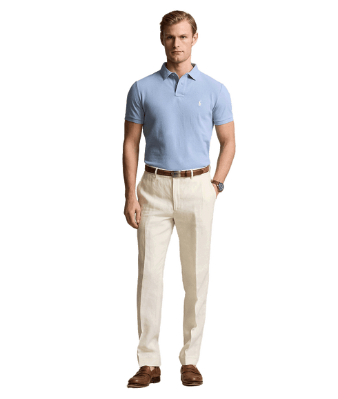 The Iconic Mesh Polo Shirt Vessel - Blue