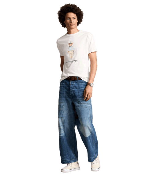 Classic Fit Polo Bear Jersey T-shirt - White