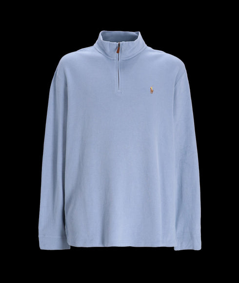 Estate-rib Quarter-zip Pullover - Blue