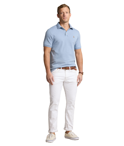 Custom Slim Fit Soft Cotton Polo Shirt - Blue