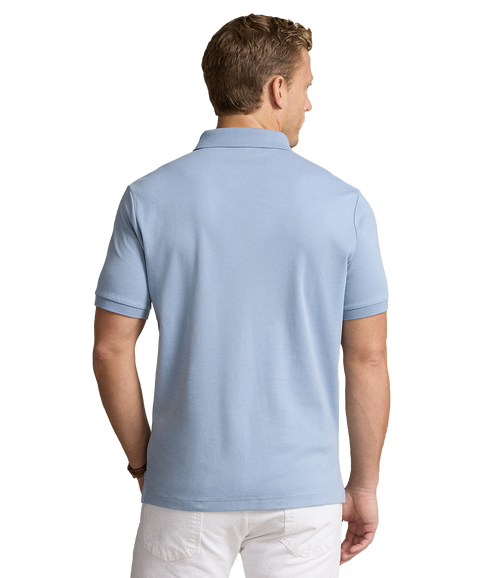 Custom Slim Fit Soft Cotton Polo Shirt - Blue