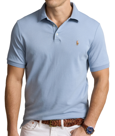 Custom Slim Fit Soft Cotton Polo Shirt - Blue
