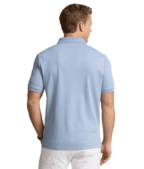 Custom Slim Fit Soft Cotton Polo Shirt - Blue