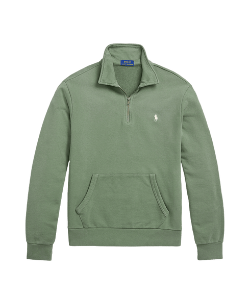 Loopback Fleece Quarter-zip Sweatshirt - Green