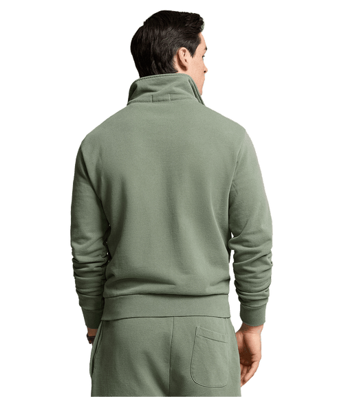 Loopback Fleece Quarter-zip Sweatshirt - Green