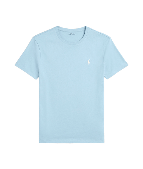Custom Slim Fit Jersey Crewneck T-shirt - Blue