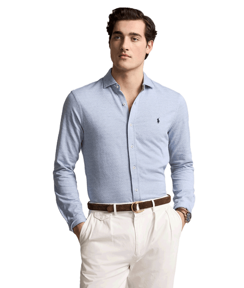 Dot Jacquard Shirt - Blue