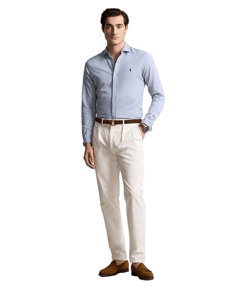 Dot Jacquard Shirt - Blue
