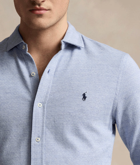 Dot Jacquard Shirt - Blue