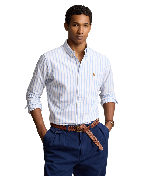 Custom Fit Striped Oxford Shirt - Multi