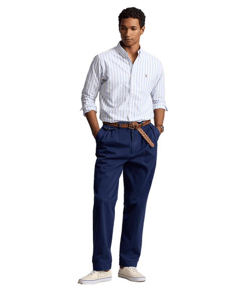 Custom Fit Striped Oxford Shirt - Multi
