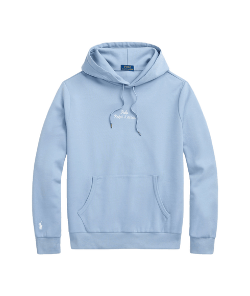 Logo Double-knit Hoodie - Blue