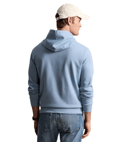 Logo Double-knit Hoodie - Blue