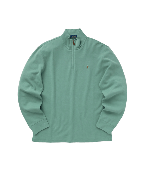 Estate-rib Quarter-zip Pullover - Green