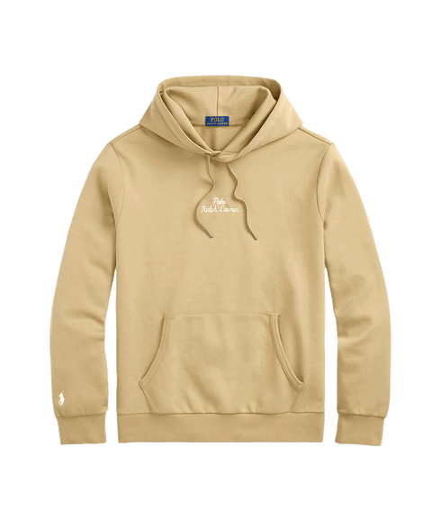 Logo Double-knit Hoodie - Beige