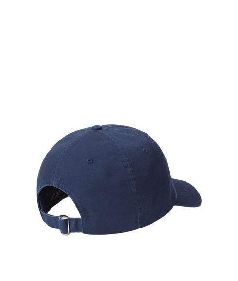 Embroidered Logo Cotton Twill Ball Cap - Navy