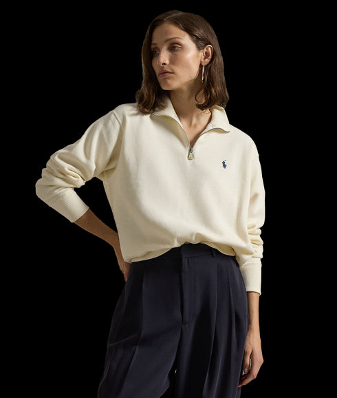 Fleece Quarter-Zip - Cream