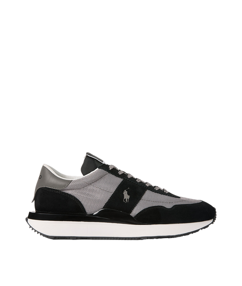 Train 89 Suede & Mesh Sneaker - Grey