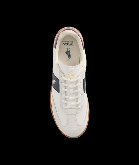 Heritage Aera Leather-suede Sneaker - White