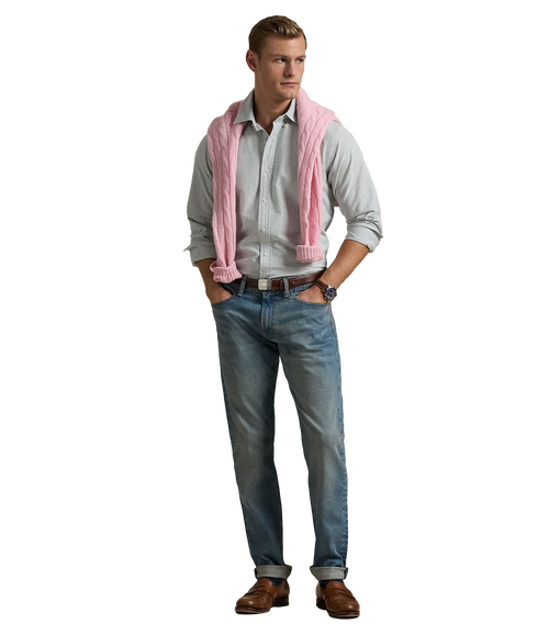 Custom Fit Striped Oxford Shirt - Multi