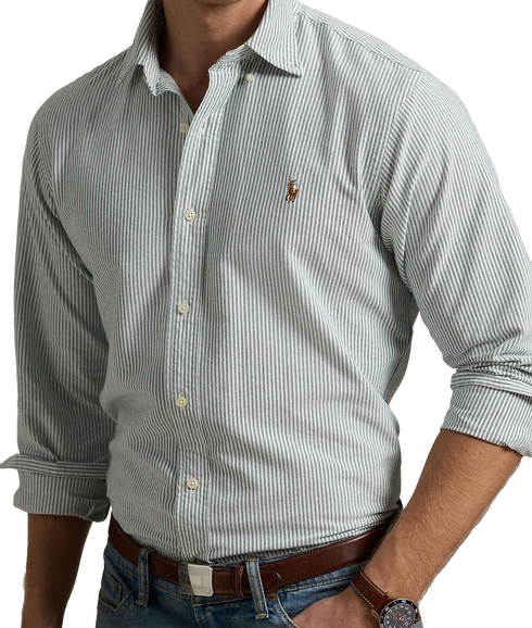 Custom Fit Striped Oxford Shirt - Multi