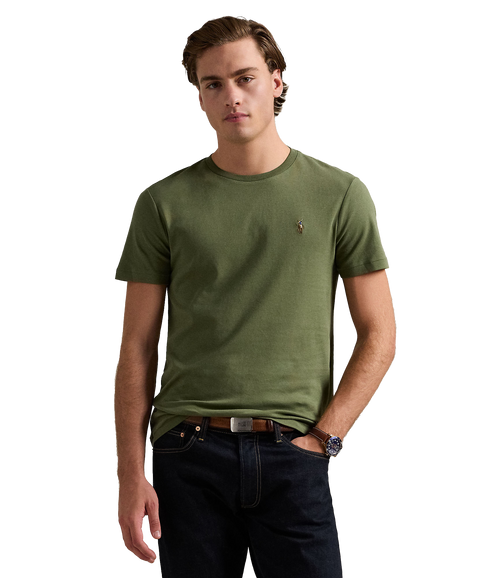 Custom Slim Fit Soft Cotton T-shirt - Green