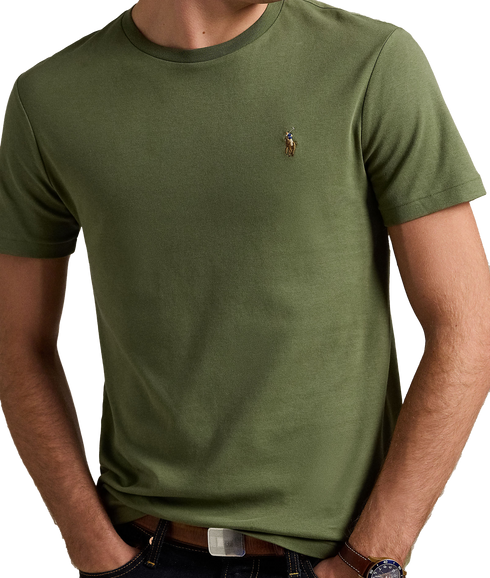 Custom Slim Fit Soft Cotton T-shirt - Green
