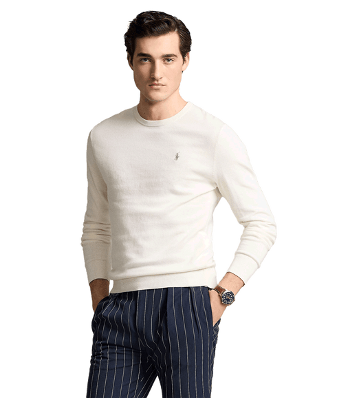 Cotton-cashmere Crewneck Sweater - Cream