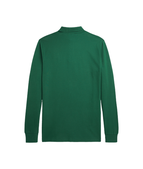 Custom Slim Fit Stretch Mesh Polo Shirt - Green