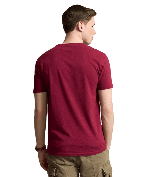 Custom Slim Fit Jersey Crewneck T-shirt - Red