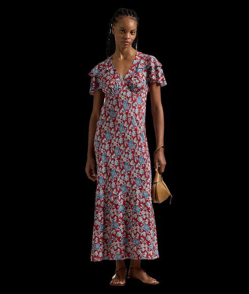 Floral-Print Silk Dress - Multi