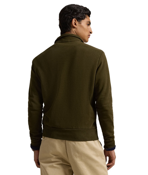 Loopback Fleece Collared Sweatshirt - Green