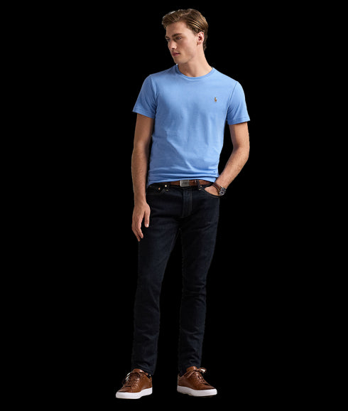 Custom Slim Fit Soft Cotton T-Shirt - Blue