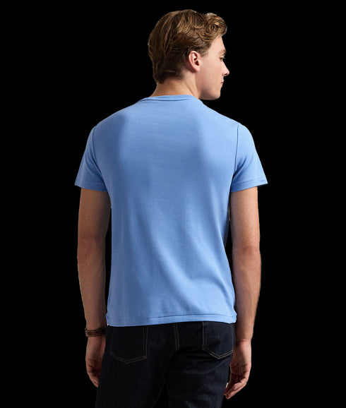 Custom Slim Fit Soft Cotton T-Shirt - Blue
